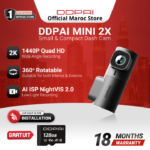 DDPAI Mini 2X caméra voiture 2K WiFi Hardwire kit Rocoren Maroc