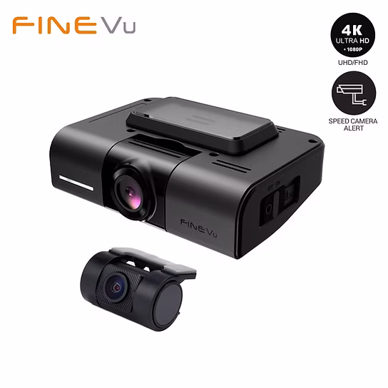 FineVu GX4K 2CH Dashcam 4K WiFi GPS avec vision nocturne SONY STARVIS au Maroc