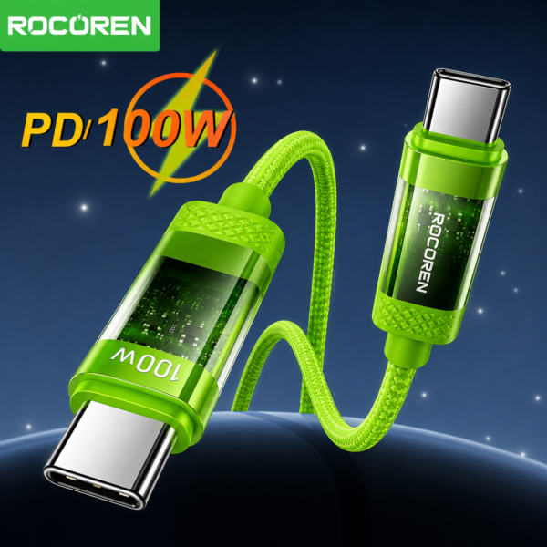 Panier 3 Rocoren Câble USB-C 100W 1M