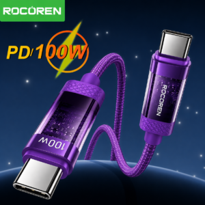 Rocoren Câble USB-C 100W Violet 1M