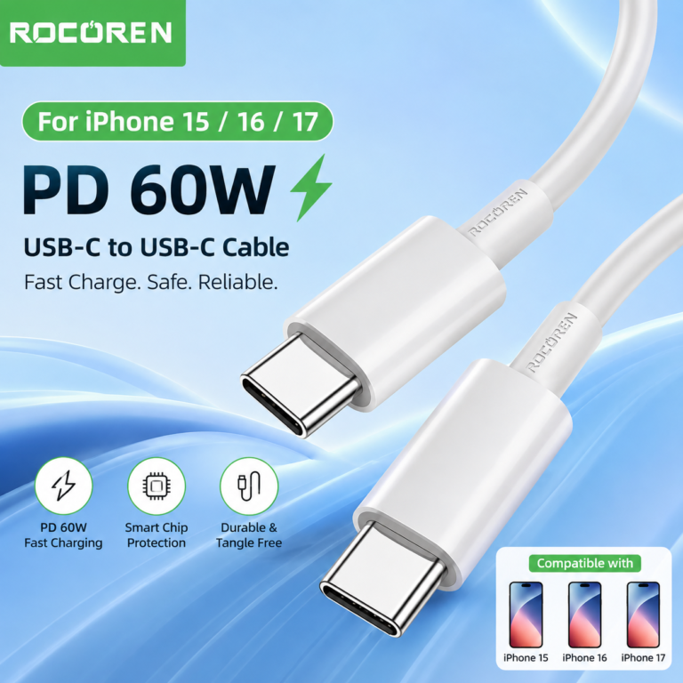 Rocoren Câble USB-C 60W 1M