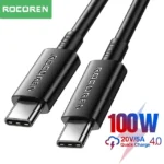 Câble USB-C 100W Rocoren USB-C vers USB-C PD 20V 5A 1 mètre