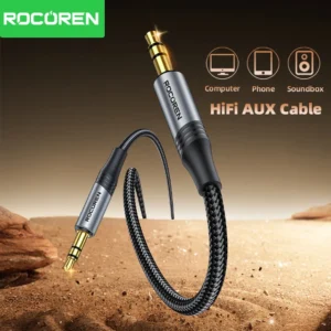 Rocoren Câble Jack 3.5mm AUX 1M