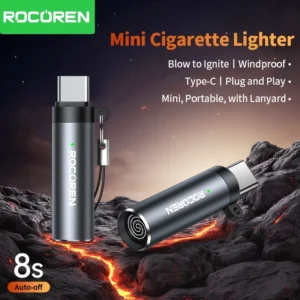 Rocoren Mini Briquet Électrique USB-C
