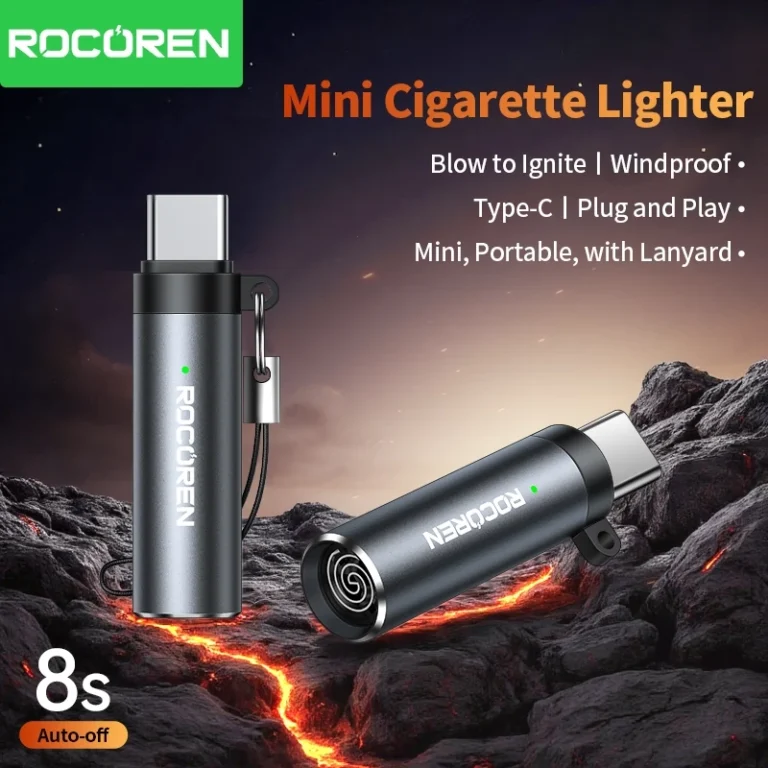 Rocoren Mini Briquet Électrique USB-C