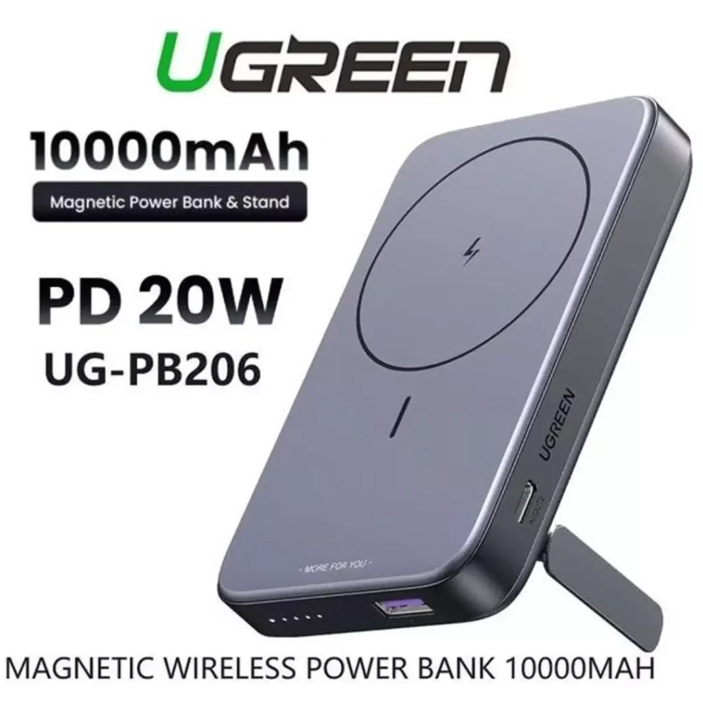 UGREEN Power Bank Magnétique Sans Fil 10000mAh 20W MagSafe