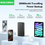 Rocoren Power Bank 15W 20000mAh Maroc