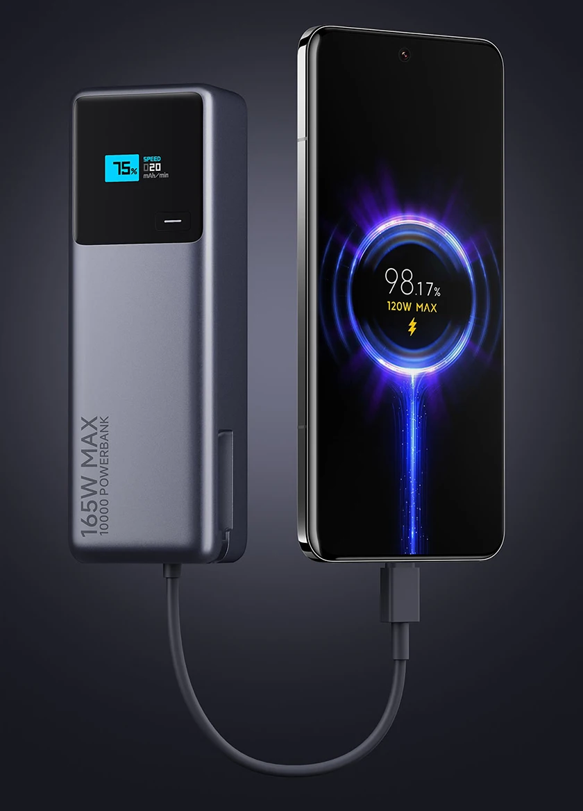 Xiaomi 165W Power Bank 10000mAh avec Câble Intégré 2 Sd0761368db0c4b3791c2075713938d13v Xiaomi 165W Power Bank 10000mAh avec Câble Intégré