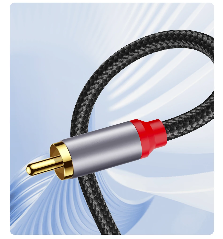 Rocoren Câble RCA 3.5mm vers 2RCA – Splitter Audio Stéréo Haute Qualité 3M 6 S6ccc8fbcff4242eb8bf7621f6c7acad2U