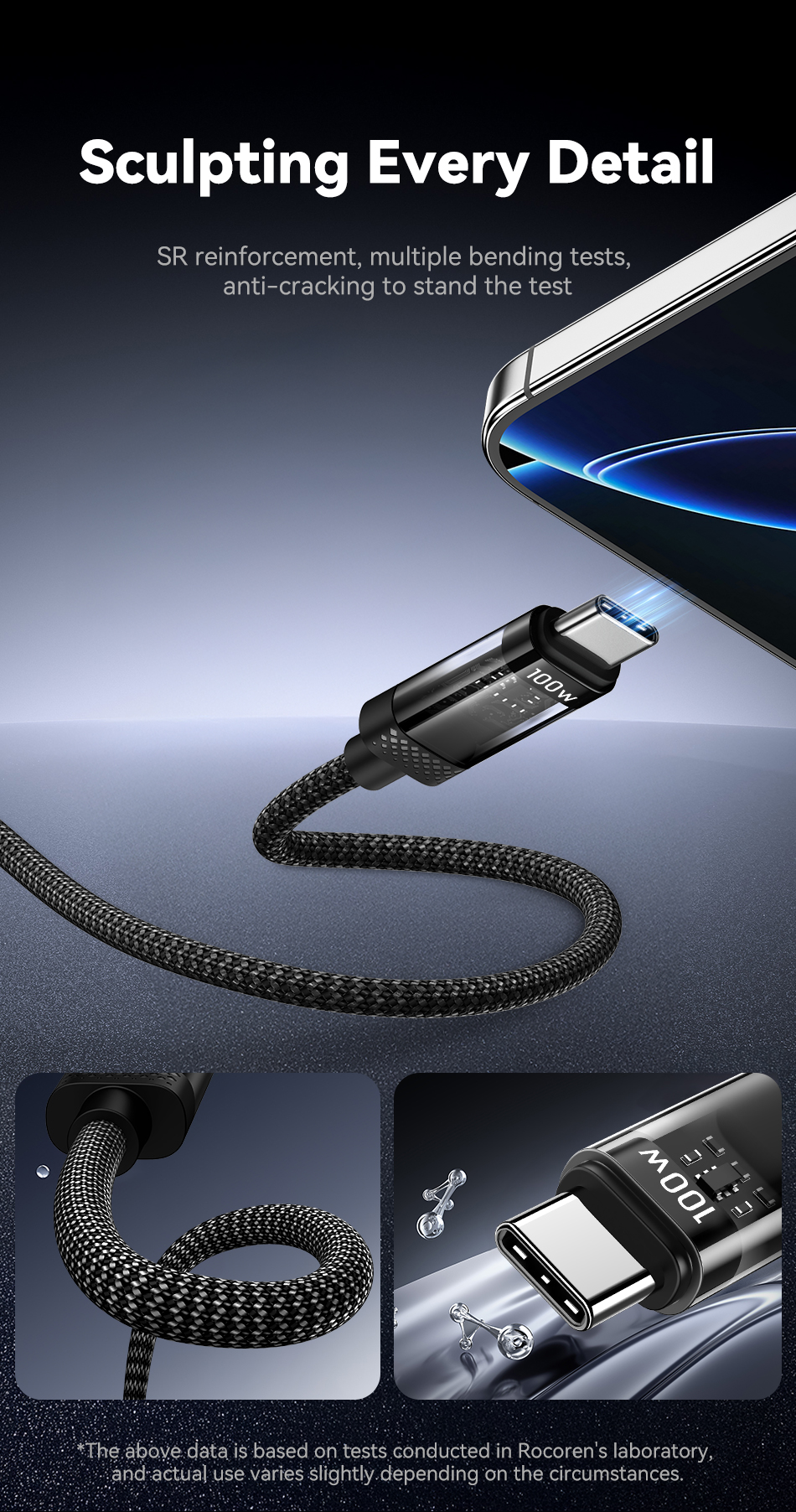 Rocoren Câble USB-C 100W Violet 2M USB-C vers USB-C PD 3.1 Charge Rapide 5A 10 rocoren product image d821d7d6336daf1dcf9a097fbeb9f7d7 Rocoren Câble USB-C 100W Violet 2M USB-C vers USB-C PD 3.1 Charge Rapide 5A